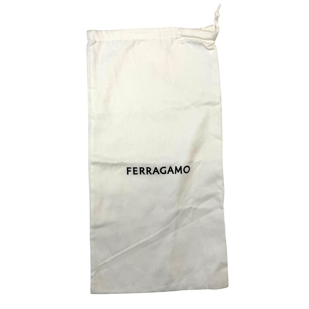 Salvatore Ferragamo White Drawstring Dust Bag 8.5x16 Storage Pouch Accessory‎
